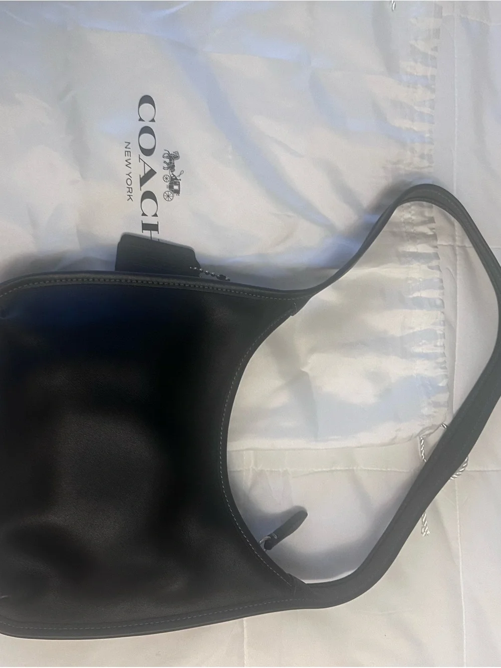Coach Curve Zip Bag in Black